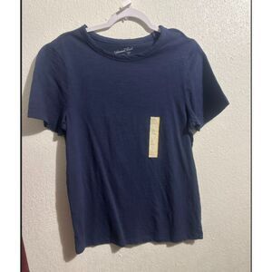 Women's Fitted Short Sleeve T-Shirt - Universal Thread Navy Blue